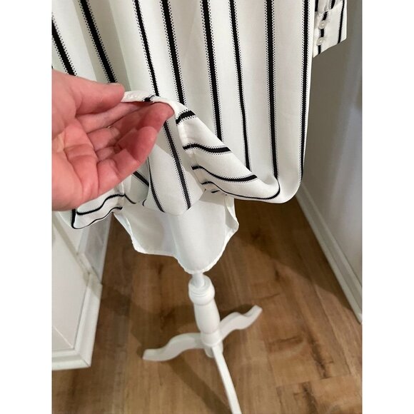 EUC Forever 21 Off-Shoulder Striped Dress - Picture 5 of 6